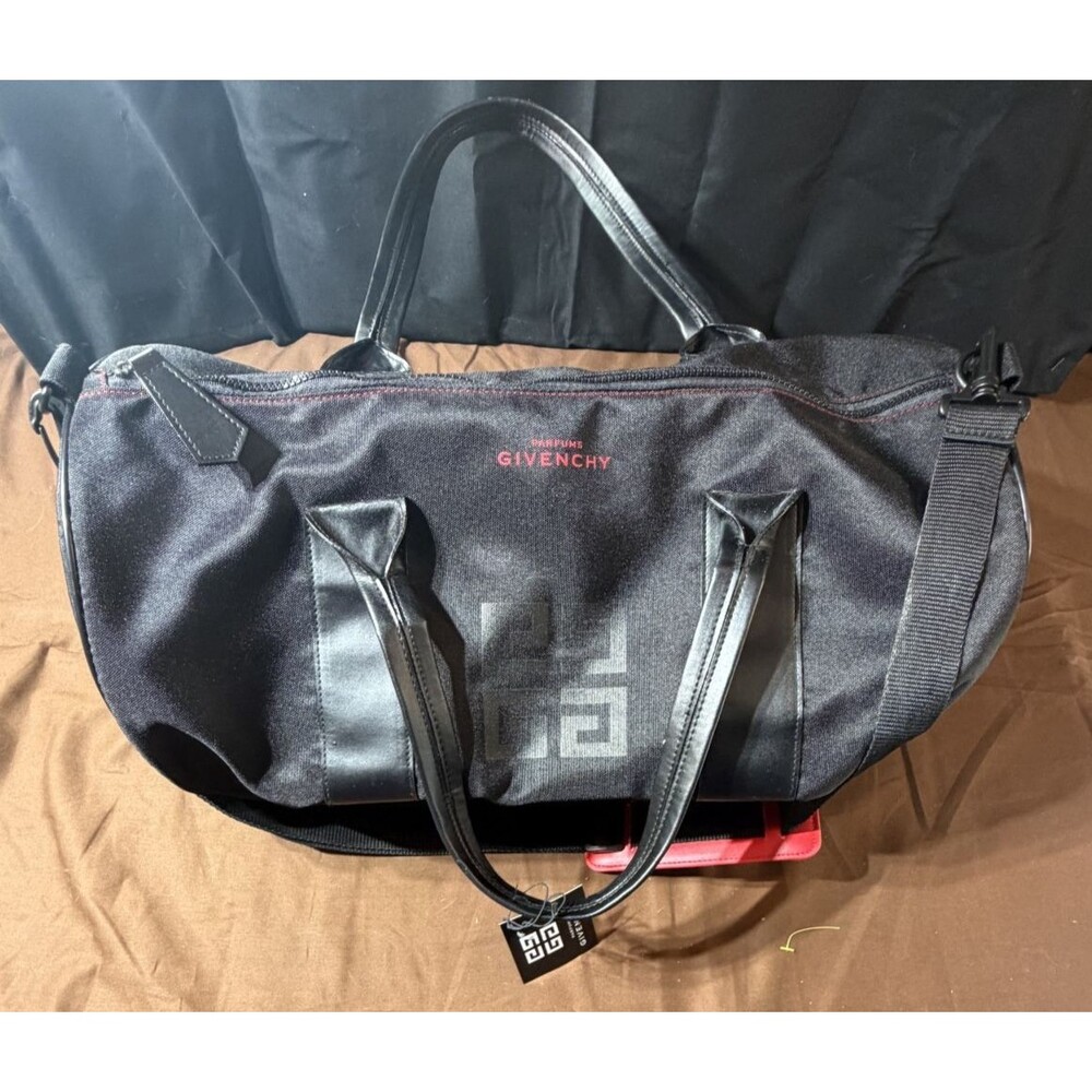 Givenchy Perfume Play sport promotion Gym duffel bag black Fabric interior  red